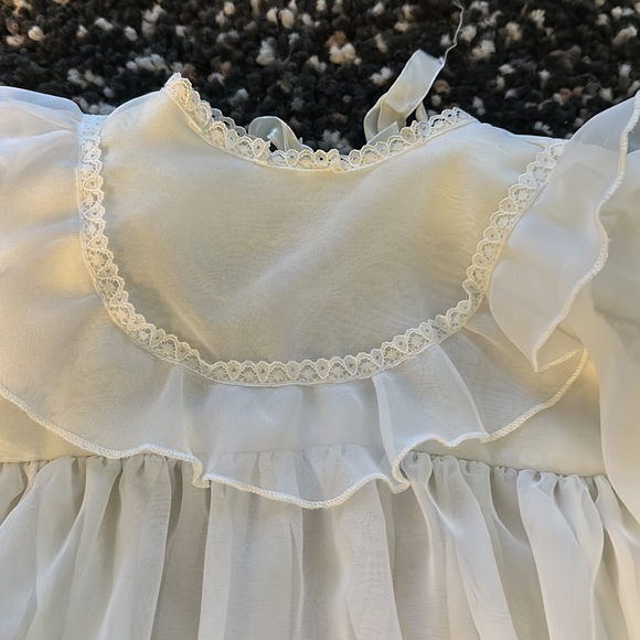 Vintage 3 piece christening / baptism gown set - Picture 3 of 9